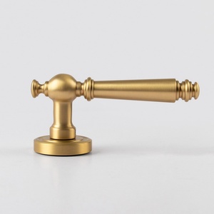 ลูกบิดประตูสีทองสำหรับประตูภายในไม้หลักหรูหราทันสมัยแตกต่างกัน - Product Image 5