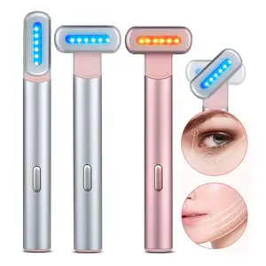 4 In 1 Hoogfrequente Ems Beauty Eye Massager Huidverzorging Lichttherapie Gezichtstaf