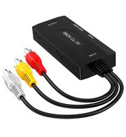 100cm 3FT HDMI vers AV vers HDMI RCA Câble 1080P AV2HDMI HDMI2AV Signal numérique 3rca Convertisseur Câble Box pour TV VHS DVD Records