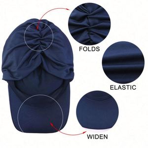 New Design Pre-tied Muslim Baseball <b>Cap</b> Outdoor Multifunctional Sunshade Stretchy Ethnic <b>Hijab</b> Headwraps Women Polyester - Product Image 6