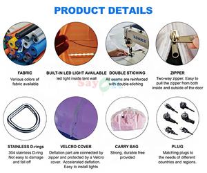 Carrusel Inflable Navideño de Santa Claus de 3m, Decoración Navideña Inflable para Exteriores, Fabricado con Tela Oxford y PVC - Product Image 5