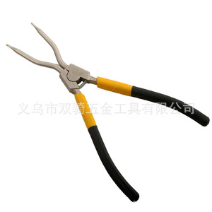 Snap Ring <b>Pliers</b> 11 Inch Straight And Bent Tips Adjustable Industrial Grade Chrome Vanadium Steel Hardware Tool - Product Image 3