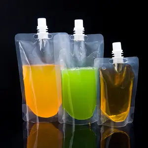 Custom Package Water Spout Pouch Bag Juice Beverage Packing Nozzle Bag Stand Up Drink Bag