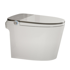 En gros WC intelligent en céramique à cuvette allongée avec bidet intégré, siège chauffant, chasse d'eau automatique, séchoir et veilleuse - Product Image 4