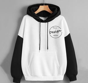 เสื้อสเวตเตอร์โชว์ไหล่แบบมีฮู้ดสำหรับผู้ชายและผู้หญิงเสื้อสเวตเตอร์มีฮู้ดสอง<span class=keywords><strong>สี</strong></span>ขนาดใหญ่พิเศษดีไซน์แบบ OEM - Product Image 5