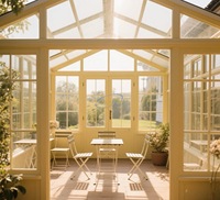 LongTai Usine Préfabriqué Polycarbonate Serre Sunroom Tous Temps Grande Taille Mobile Pliant Verre Sunroom