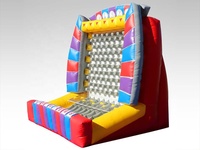 Jeu gonflable commercial de carnaval de Plinko avec le jeu gonflable de flipper de ventilateur, fête gonflable de jeu de carnaval de jeu de sport