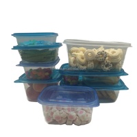 Ensemble de contenants de stockage alimentaire en plastique transparent PP pour la cuisine, préparation des repas, contenants alimentaires pour micro-ondes avec couvercles