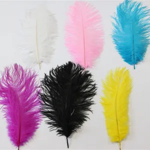 30cm-35cm Pink Synthetic Ostrich Feathers For Party Table Decoration