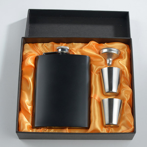 Ensemble de flacons à vin en acier inoxydable et cuir, bouteille de whisky, tasses à <span class=keywords><strong>alcool</strong></span>, bouilloire, entonnoir, mug pour voyage, extérieur, <span class=keywords><strong>cadeau</strong></span> - Product Image 5