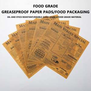 Custom Printed Single-Sided Food Grade Wrappers Uncoated Burger Sandwich Oil and Grease Resistant for Cookies - Product Image 2