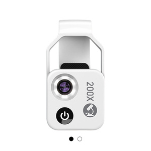 <span class=keywords><strong>Objectif</strong></span> de microscope numérique grossissant 200X pour photographie professionnelle avec lumière LED mobile CPL, objectifs <span class=keywords><strong>macro</strong></span> pour smartphone - Product Image 1