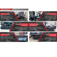 Tracteur chenillé agricole avec pompe, moteur diesel Euro 5 de 25-35 CV, cultivateur à chenilles en caoutchouc et rotoculteur, fourni directement par l'usine