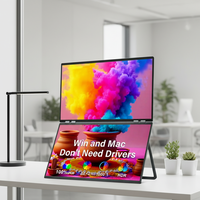 Écran portable double pour ordinateur portable 14 15,6 16 18,5 pouces FHD 1080P IPS, moniteur USB-C, station de travail mobile pour jeux