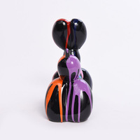 Moderne bureau fluide Art impression abstraite ballon chien résine chiens Statue maison bureau décor