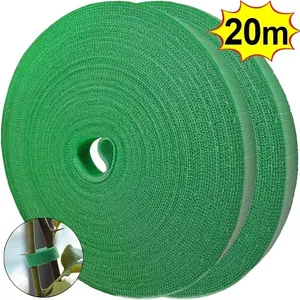 <span class=keywords><strong>2M</strong></span> Accessoires de jardin vert Pots et jardinières Ficelle Support pour plantes Décors extérieurs Sangles Nylon Bandage <span class=keywords><strong>Bambou</strong></span> Rotin - Product Image 1