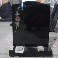 DFX-Stone DFX-TB065 Tombes et monuments modernes et simples en granit noir absolu, vente en gros pour les cimetières du Fujian
