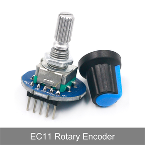 <span class=keywords><strong>Module</strong></span> d'encodeur rotatif à 360 degrés KY-040 capuchon de bouton analogique RV09 bouton d'encodeur de potentiomètre <span class=keywords><strong>EC11</strong></span> ICs pour l'électronique - Product Image 2
