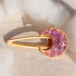 Vente en gros de pinces à cheveux en cristal de haute qualité, pinces à cheveux en cristal naturel, améthyste, quartz rose - Product Image 5