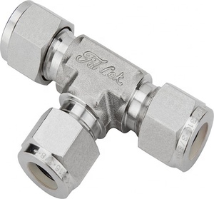 Super Duplex Union Tee Compressiebuisfitting RVS304/316L Gesmeed 6000psi Werkdruk Polijstoppervlaktebehandeling <span class=keywords><strong>1</strong></span> Stuk - Product Image 2