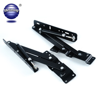 Support pliable de meubles à ressort hydraulique, gaz naturel, socle de Table basse de thé étendu, mécanisme de charnières supérieures