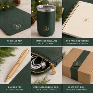 Kit de Regalo Corporativo Personalizado con Logotipo Serigrafiado en Papel para el Día de San Valentín, Navidad, Acción de Gracias, Año Nuevo, Sostenible, para Escritorio de Cliente - Product Image 6