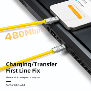 Câble de charge rapide rétractable en gros 240W, cordon de chargeur enroulé pour voiture, câble USB C durable compatible avec iPhone 17 15 - Product Image 5