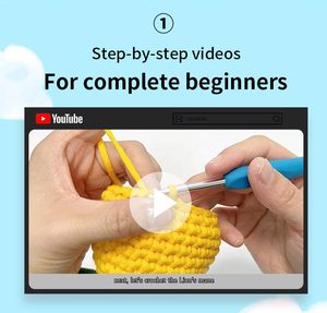 Kit de <span class=keywords><strong>crochet</strong></span> pour débutants, pingouin animal, très vendu, avec fil <span class=keywords><strong>facile</strong></span> à utiliser, kit de <span class=keywords><strong>crochet</strong></span> DIY pour débutants - Product Image 4