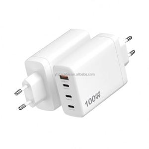100W GaN 4-Port USB C Charger Station Block with Fast Charging Desktop <b>Adapter</b> Multi Port Charger US <b>Plug</b> Foldable PD <b>Adapter</b> - Product Image 2