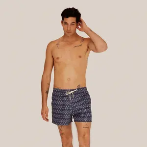 กางเกงขาสั้นสำหรับผู้ชาย AOP กางเกงว่ายน้ำสำหรับผู้ชายกางเกงขาสั้นชายหาดเป็นมิตรกับสิ่งแวดล้อม