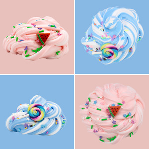 CHENXI Birthday Gifts Fine Butter <strong>Slime</strong> <strong>Kit</strong> Silky Soft Texture Customizable Non-toxic Stress Relief Toys for Kids Cloud <strong>Slime</strong> - Product Image 6