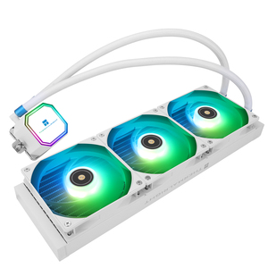 ชุดระบายความร้อนซีพียู Thermalright Frozen <span class=keywords><strong>Prism</strong></span> 360 สีขาว ARGB พร้อมพัดลม PWM สามตัว ความเร็ว 1850RPM สำหรับ LGA1700 AM5 - Product Image 6