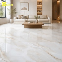 Carreaux de sol en porcelaine polie brillante effet marbre de luxe pour murs intérieurs, hôtels, salles de bain, cuisines, salons