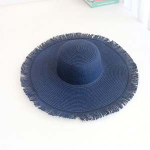 Sombrero Casual de Verano para Exteriores y Playa con Borde Irregular, Ala Ancha, Visera Lisa, Bordado 3D de Papel, Ideal para Pesca y Viajes, Venta al por Mayor - Product Image 5