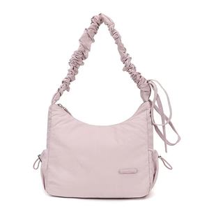 Chic sac plissé pour femme avec fermeture à glissière facile à transporter comme épaule ou bandoulière parfait pour un usage quotidien shopping - Product Image 2