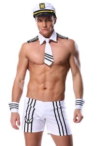 Pabrik langsung Baru Pria Halloween pasukan udara peran bermain Set Lingerie DS dasi korset celana pendek seragam klub malam kostum pakaian dalam seks - Product Image 6