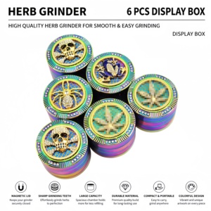 Wholesale <b>Herb</b> <b>Grinder</b> High Quality Small Portable New Glimmer Zinc Alloy <b>Herb</b> <b>Grinder</b> - Product Image 1