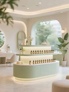 Estantes de Exhibición de Perfumes y Cosméticos de Lujo con LED |   Vitrinas Ecológicas Personalizadas, Diseño de Interiores para Salones de Belleza, Todo en Uno - Product Image 6