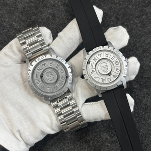 Nouvelle montre à quartz pour homme, Skull Twelve Galaxy Watch, acier inoxydable, cadran rotatif, boucle magnétique, bracelet en silicone, montre à quartz - Product Image 6