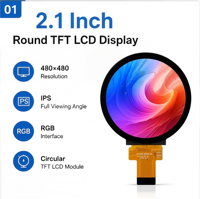 Module d'affichage LCD TFT rond haute luminosité, écran circulaire IPS, interface SPI pour montre intelligente, équipement industriel