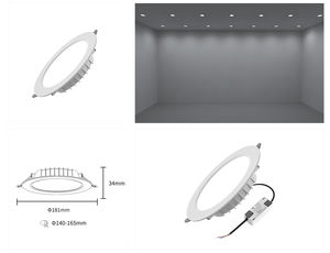 Downlight LED en aluminium moulé sous pression de haute qualité 20W 30W Température de couleur multiple Éclairage encastré intérieur - Product Image 4