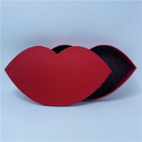 Boîte d'emballage recyclable en forme de lèvre de cadeau de la Saint-Valentin avec insert en EVA