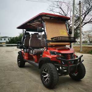 Carrito de Golf de 2 Plazas, Batería de Litio de 48V, Autonomía de 100 km, con Parasol, Faros LED, Altavoz, Certificado CE, Carrito de Golf de 4 Plazas - Product Image 1