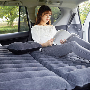 Coussin de <span class=keywords><strong>lit</strong></span> à Air de voiture, <span class=keywords><strong>lit</strong></span> de voyage portable, flocage pour voiture SUV - Product Image 4