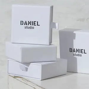 Luxury Box Necklace Necklace Packaging Box Personalized Luxury Drawer Jewelry Gift Paper Box Custom Logo Necklace Earring Cardboard Box With Jewelry Packaging Pouch