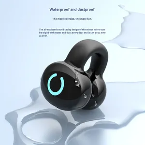 Auriculares de Silicona con Clip para la Oreja, Conducción Aérea, Un Solo Auricular, Nuevo Estilo Moderno, Deportivos, Menos de 3 Horas de Duración, JL BK - Product Image 2