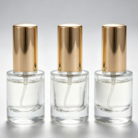 Flacon de parfum cylindrique en verre épais de 10 ml avec logo personnalisé de luxe, pulvérisateur à pompe, impression à l'écran