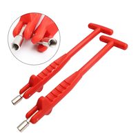 Outil professionnel d'extraction et d'installation de valves de pneus à poignée en T pour valves en caoutchouc à clipser TR413, outil de réparation pour voitures, camions et motos