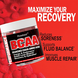 Rosebest China Fabrikant Aangepaste Logo Smaak Formule 1000mg Aminozuren <span class=keywords><strong>BCAA</strong></span> Gummies Supplementen voor Verbeterde Spierherstel - Product Image 3