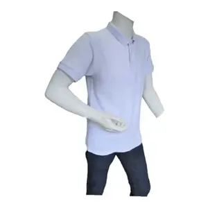 Polo de Manga Corta para Hombre, de Algodón, Tejido de Punto, Estampado Sólido, Informal, para Verano, para Tenis, Talla XL - Product Image 3